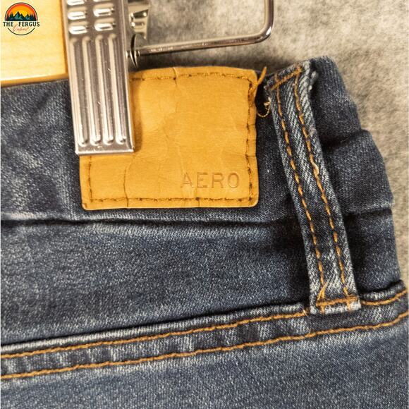 Aeropostale Curvy Jegging Denim Blue Cotton Blend Jeans High-Rise Women's Sz 12 - Picture 9 of 11